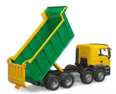 Bruder Man Tgs Dump Truck (Yellow-Green) Br03766 - 4