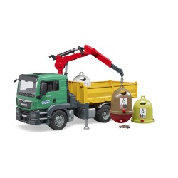 Bruder Man Tgs Truck, 3 Recycling Bins Br03753 - 2