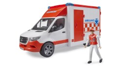 Bruder Mercedes Benz Sprinter Ambulance With Siren And Crew Br02676 - 3