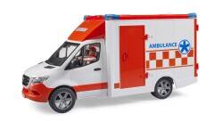 Bruder Mercedes Benz Sprinter Ambulance With Siren And Crew Br02676 - 10