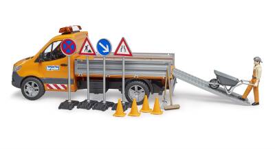 Bruder Mercedes Benz Sprinter Road Maintenance Vehicle And Operator Br02677 - 3