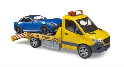 Bruder Mercedes Benz Sprinter Tractor And Roadster Car Br02675 - 2
