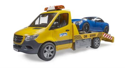 Bruder Mercedes Benz Sprinter Tractor And Roadster Car Br02675 - 3
