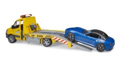 Bruder Mercedes Benz Sprinter Tractor And Roadster Car Br02675 - 5