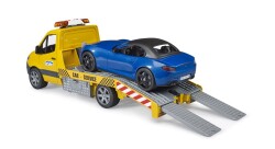 Bruder Mercedes Benz Sprinter Tractor And Roadster Car Br02675 - 6