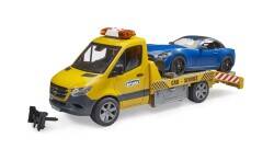 Bruder Mercedes Benz Sprinter Tractor And Roadster Car Br02675 - 8