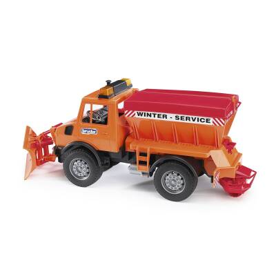 Bruder Mercedes Benz Unimog Snow Blower And Salt Spreader Br02572 - 2