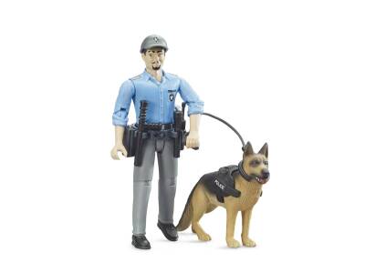 Bruder Police Figure & Police Dog Br62150 - 1