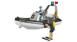 Bruder Police Zodiac With Siren, 2 Figures And Accessories Br62733 - 2