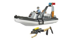 Bruder Police Zodiac With Siren, 2 Figures And Accessories Br62733 - 4