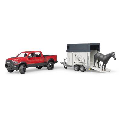Bruder Ram 2500 Pickup And Horse Transport Trailer Br02501 - 4