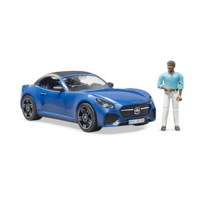 Bruder Roadster Car (Blue) & Driver Br03481 - 2