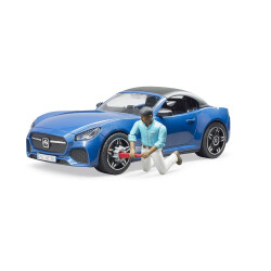 Bruder Roadster Car (Blue) & Driver Br03481 - 4