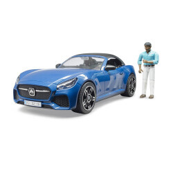 Bruder Roadster Car (Blue) & Driver Br03481 - 6