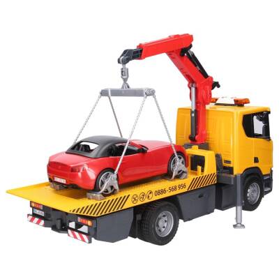 Bruder Scania 560R Tractor And Roadster Car Br03552 - 2