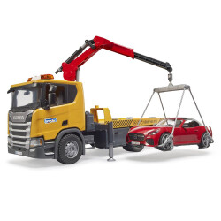 Bruder Scania 560R Tractor And Roadster Car Br03552 - 4