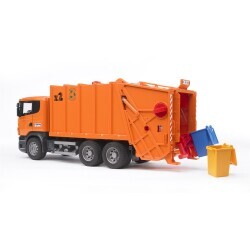 Bruder Scania R-Series Garbage Truck (Orange) Br03560 - 5