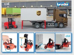 Bruder Scania R-Series Ups Cargo Truck Br03581 - 6