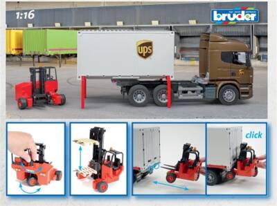 Bruder Scania R-Series Ups Cargo Truck Br03581 - 6