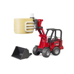 Bruder Schaffer Loader 2630 - Additional Clamp And Baler Br02192 - 3