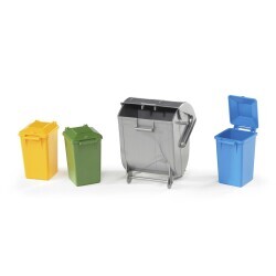 Bruder Waste Container (1 Large, 3 Small) Br02607 - 2