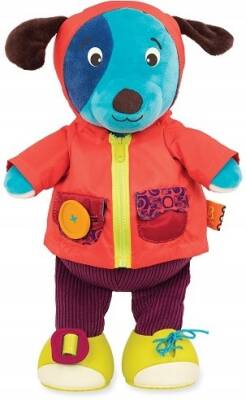 B.Toys Dressable Plush Dog - Giggly Zippies Woofer Bx1673Z - 2