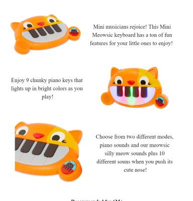 B.Toys Kitten Keyboard Mini Bx2004G - 2