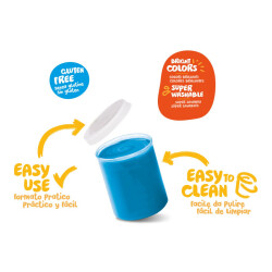 Carioca Baby Finger Paint, 6-Pack (6 X 80 Ml), Super Washable, +2 Years Ko032 - 3