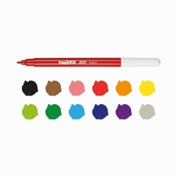 Carioca Joy Super Washable Felt-Tip Pens, Pack Of 12, 40614 - 2