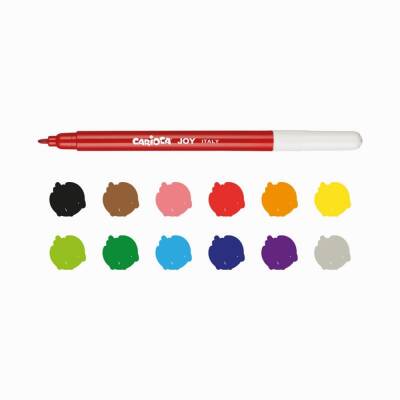 Carioca Joy Super Washable Felt-Tip Pens, Pack Of 12, 40614 - 2