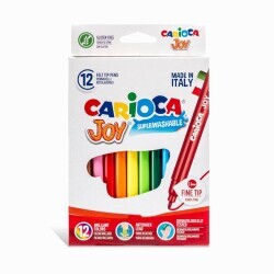 Carioca Joy Super Washable Felt-Tip Pens, Pack Of 12, 40614 - 5
