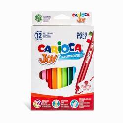 Carioca Joy Super Washable Felt-Tip Pens, Pack Of 12, 40614 - 6