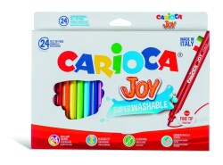 Carioca Joy Super Washable Felt-Tip Pens, Pack Of 24, 40532 - 1