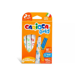 Carioca Jumbo Baby Super Washable Felt-Tip Pens, Pack Of 6, +2 Years 42813 - 4
