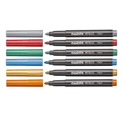 Carioca Jumbo Felt-Tip Pens Metallic 6-Pack 43161 - 2