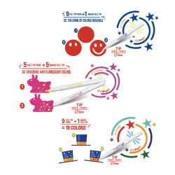 Carioca Magic Felt-Tip Pens 30-Pack Special Set 43183 - 3