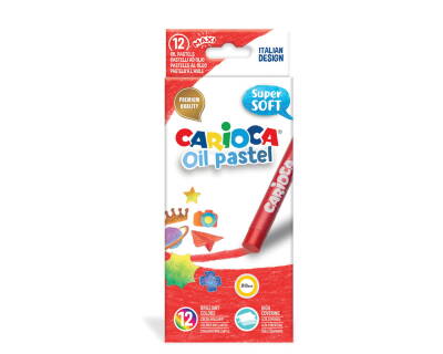 Carioca Oil Pastel Crayons, Pack Of 12, 43277 - 1