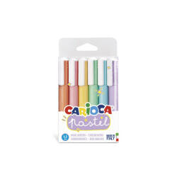 Carioca Pastel Marking Pens, Pack Of 6, 43033 - 3