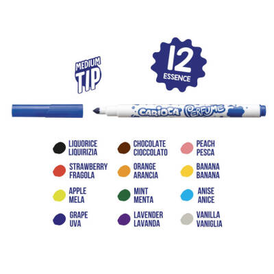 Carioca Scented Felt-Tip Pens, Pack Of 12, 42672 - 2