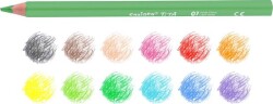 Carioca Tita Jumbo Triangular Colored Pencils, Pack Of 12, 42791 - 3