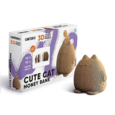 Cartonic 3D Puzzle - Cute Cat Money Bank - 10