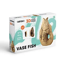 Cartonic 3D Puzzle - Fısh Vase - 9
