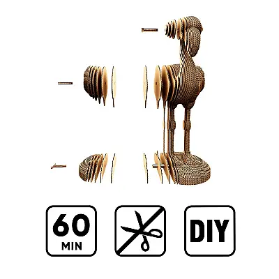 Cartonic 3D Puzzle - Flamıngo - 7