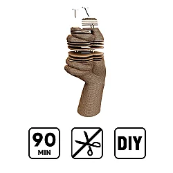 Cartonic 3D Puzzle - Hand Vase - 6