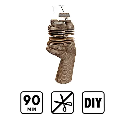 Cartonic 3D Puzzle - Hand Vase - 6