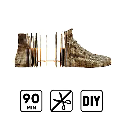 Cartonic 3D Puzzle - Hıgh Top Sneaker - 6