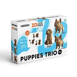 Cartonic 3D Puzzle - Puppıes Trıo - 12
