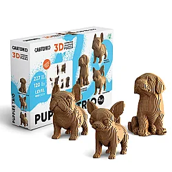 Cartonic 3D Puzzle - Puppıes Trıo - 11