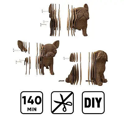 Cartonic 3D Puzzle - Puppıes Trıo - 10