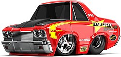 CarTuned S2 1968 Chevy El Camino - Sarı Pro Street Araba 529576 - 1